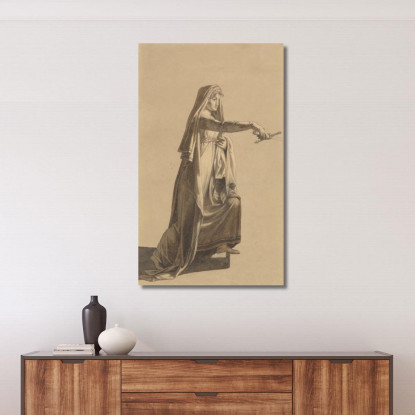 Figura Dall'"Hakon Jarl" Di Oehlenschläger Christoffer Wilhelm Eckersberg cwe26 quadro stampato su tela