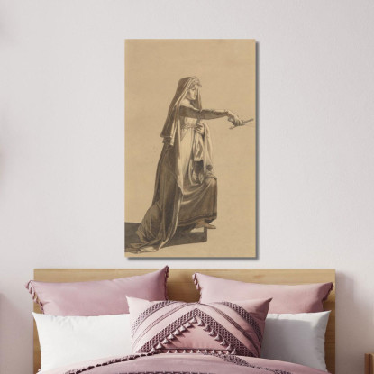 Figura Dall'"Hakon Jarl" Di Oehlenschläger Christoffer Wilhelm Eckersberg cwe26 quadro stampato su tela