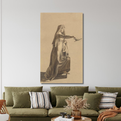 Figura Dall'"Hakon Jarl" Di Oehlenschläger Christoffer Wilhelm Eckersberg cwe26 quadro stampato su tela