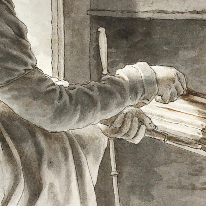 Si Prepara Il Cibo. L'Ospite Di Eckersberg A Parigi Christoffer Wilhelm Eckersberg cwe27 quadro stampato su tela