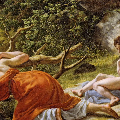 Agar E Ismaele Nel Deserto Christoffer Wilhelm Eckersberg cwe28 quadro stampato su tela
