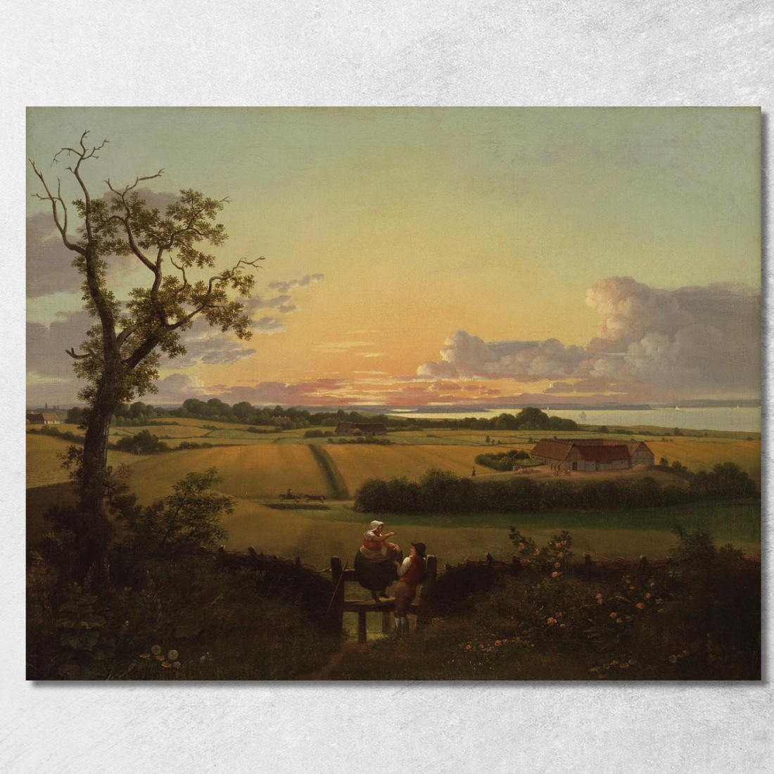 Paesaggio Con Uno Stile. L'Isola Di Møn Christoffer Wilhelm Eckersberg cwe33 quadro stampato su tela Paesaggio Con Uno Stile. L'Isola Di Møn Christoffer Wilhelm Eckersberg cwe33 quadro stampato su tela