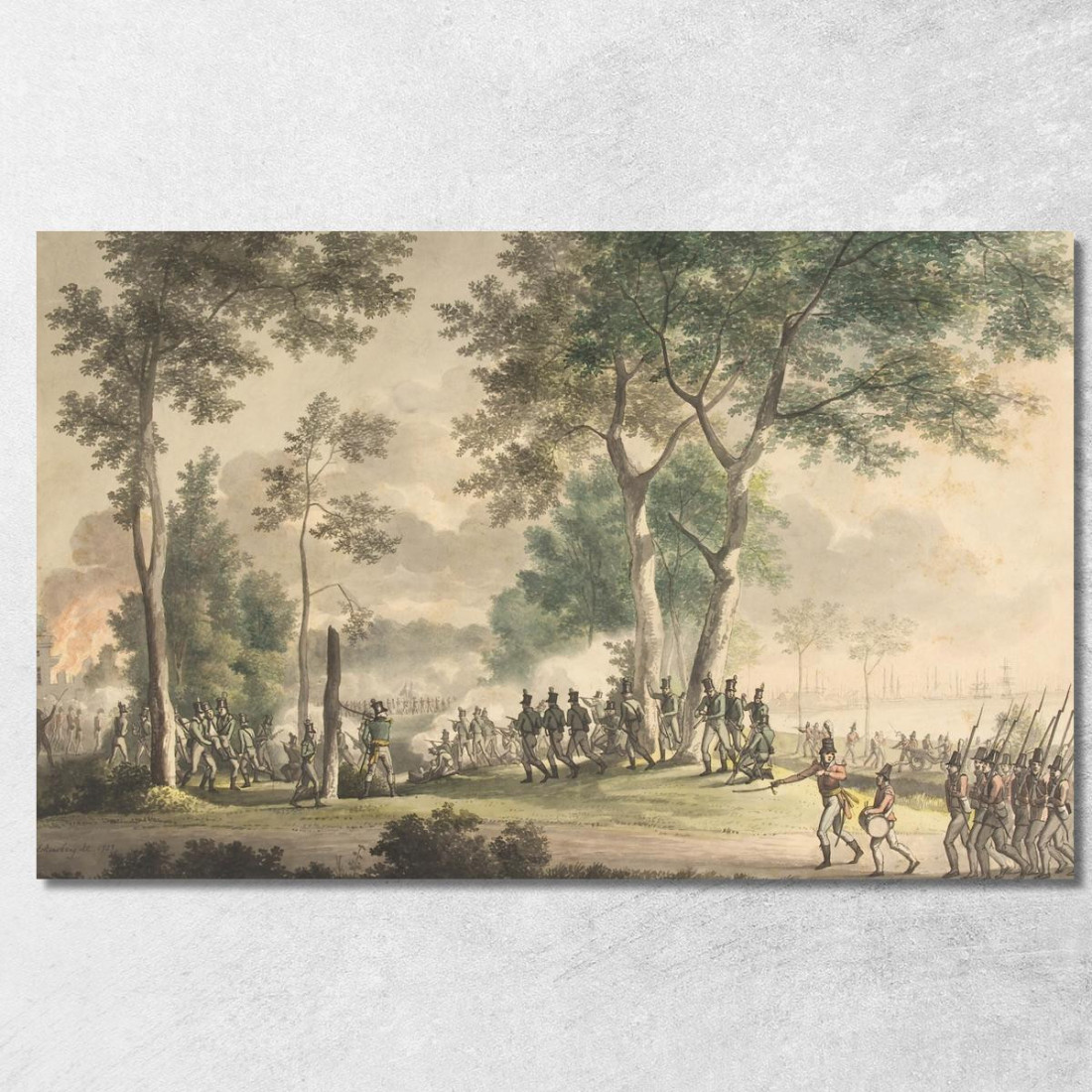 L'Attacco Dei Cacciatori Di Vita Nei Giardini Di Classen 31 Agosto 1807 Christoffer Wilhelm Eckersberg cwe36 quadro stampato su L'Attacco Dei Cacciatori Di Vita Nei Giardini Di Classen 31 Agosto 1807 Christoffer Wilhelm Eckersberg cwe36 quadro stampato su