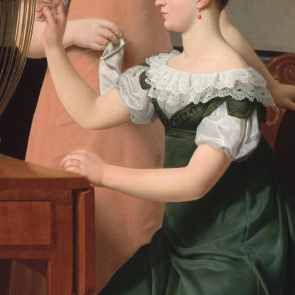 Le Figlie Maggiori Di Mendel Levin Nathanson Bella E Hanna Christoffer Wilhelm Eckersberg cwe38 quadro stampato su tela