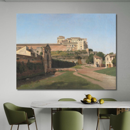 Porta Angelica E Parte Del Vaticano Christoffer Wilhelm Eckersberg cwe43 quadro stampato su tela
