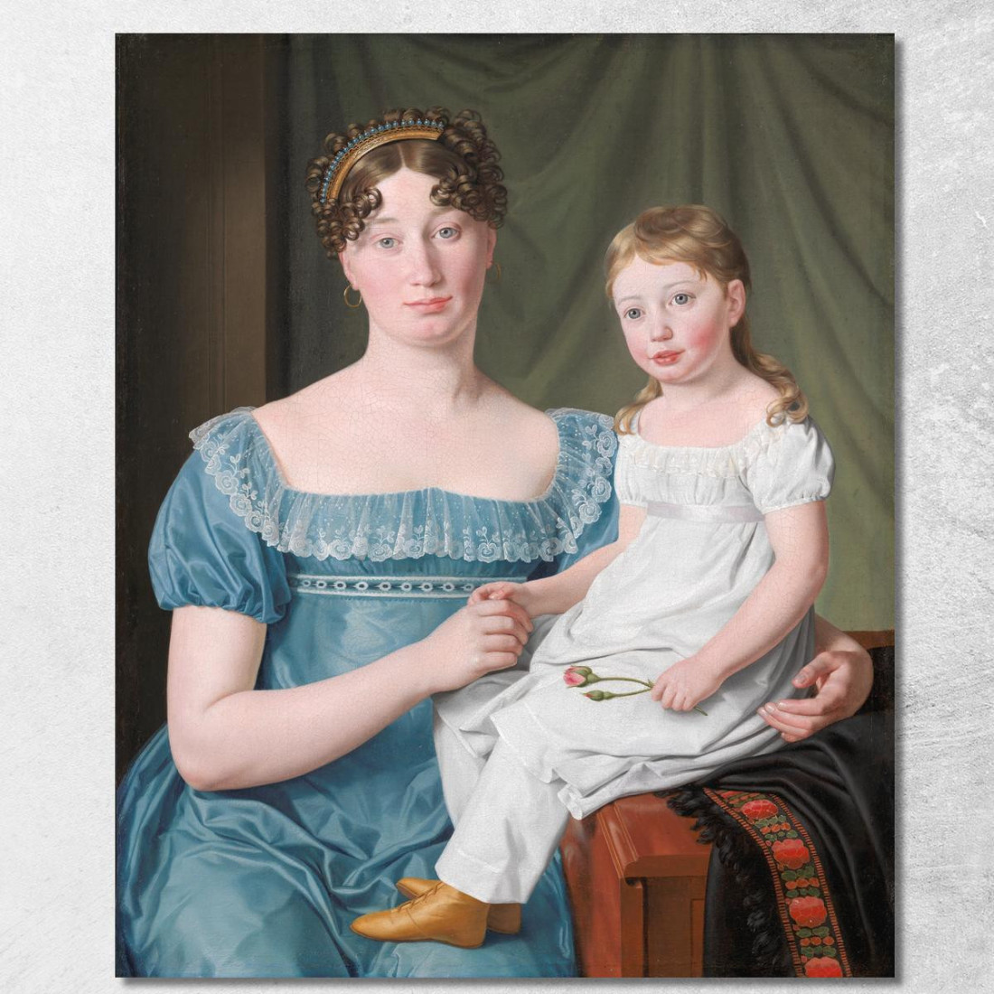 Ritratto Di Una Nobildonna Christoffer Wilhelm Eckersberg cwe45 quadro stampato su tela Ritratto Di Una Nobildonna Christoffer Wilhelm Eckersberg cwe45 quadro stampato su tela
