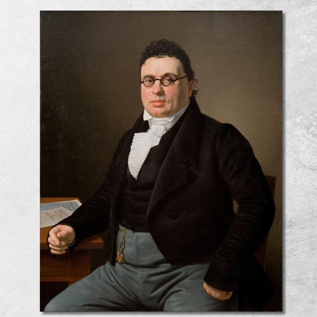 Ritratto Del Mercante Joseph Raphael Christoffer Wilhelm Eckersberg cwe49 quadro stampato su tela Ritratto Del Mercante Joseph Raphael Christoffer Wilhelm Eckersberg cwe49 quadro stampato su tela