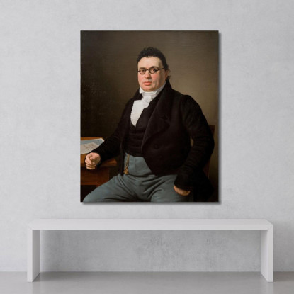 Ritratto Del Mercante Joseph Raphael Christoffer Wilhelm Eckersberg cwe49 quadro stampato su tela