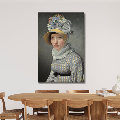 Ritratto Della Modella Maddalena O Anna Maria Uhden Christoffer Wilhelm Eckersberg cwe50 quadro stampato su tela