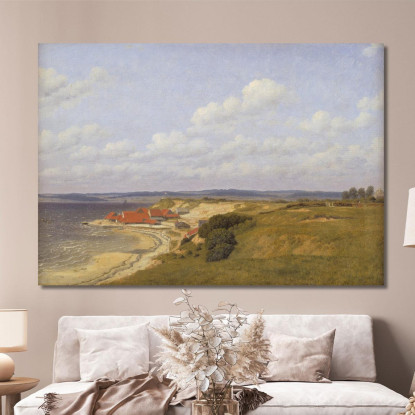 Fabbrica Di Mattoni Di Renbjærg Presso Il Fiordo Di Flensburg Christoffer Wilhelm Eckersberg cwe56 quadro stampato su tela