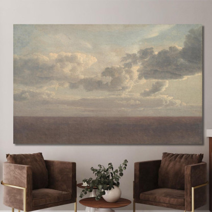 Studio Di Nuvole Sul Mare Christoffer Wilhelm Eckersberg cwe65 quadro stampato su tela