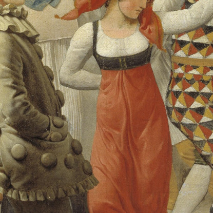 Il Carnevale A Roma (Frammento) Christoffer Wilhelm Eckersberg cwe69 quadro stampato su tela