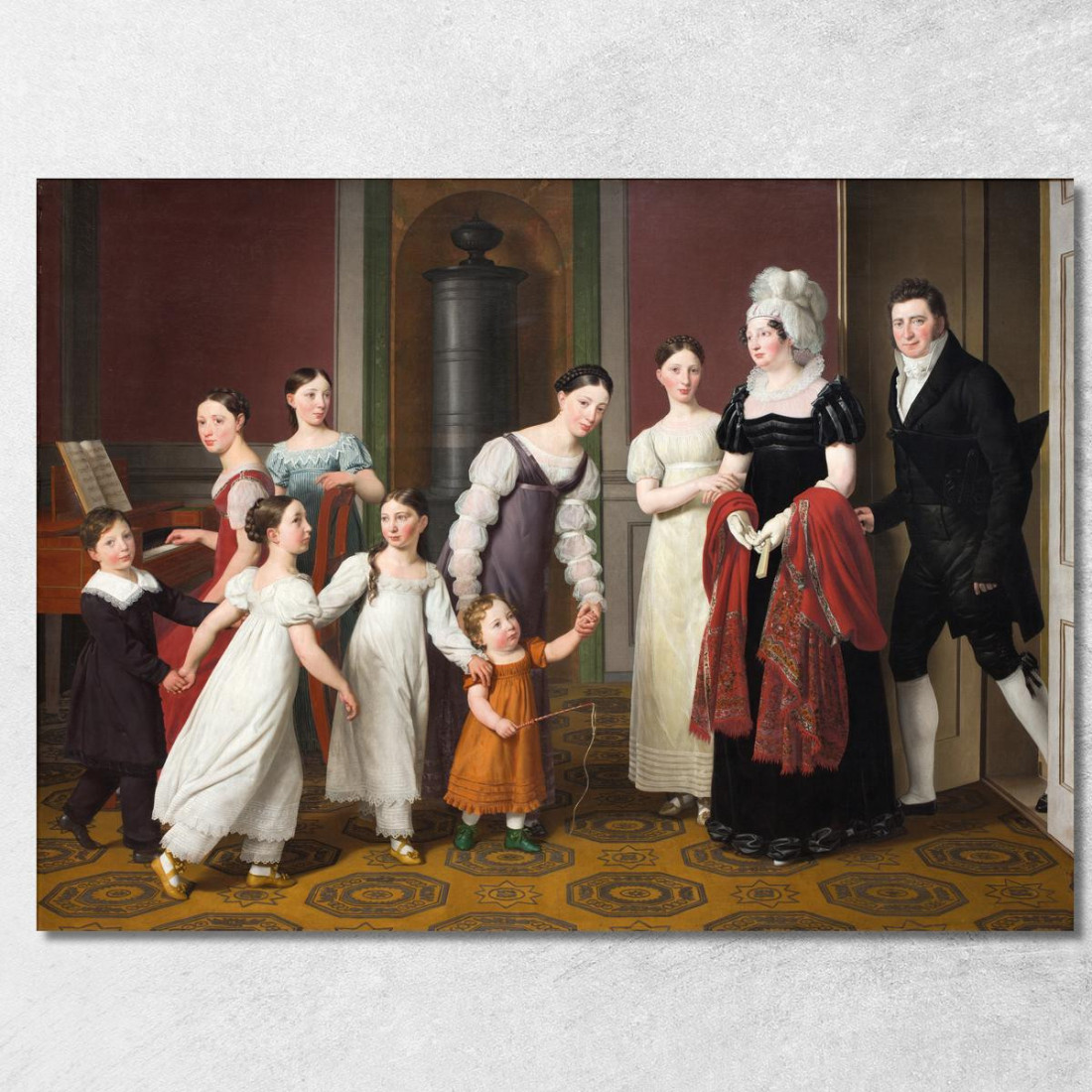 La Famiglia Nathanson Christoffer Wilhelm Eckersberg cwe79 quadro stampato su tela La Famiglia Nathanson Christoffer Wilhelm Eckersberg cwe79 quadro stampato su tela