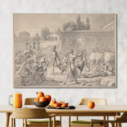 L'Ultimo Degli Orazi Christoffer Wilhelm Eckersberg cwe81 quadro stampato su tela