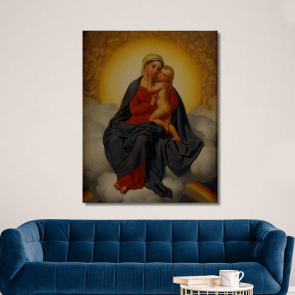 La Vergine E Il Bambino Christoffer Wilhelm Eckersberg cwe82 quadro stampato su tela