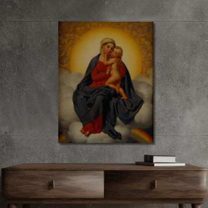 La Vergine E Il Bambino Christoffer Wilhelm Eckersberg cwe82 quadro stampato su tela