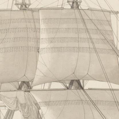 Nave Da Linea Russa Christoffer Wilhelm Eckersberg cwe87 quadro stampato su tela