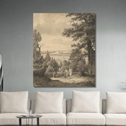 Veduta Da Altona Con Vista Sull'Elba Christoffer Wilhelm Eckersberg cwe89 quadro stampato su tela