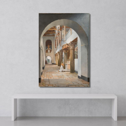 Veduta Della Chiesa Di San Lorenzo Fuori Le Mura Christoffer Wilhelm Eckersberg cwe94 quadro stampato su tela