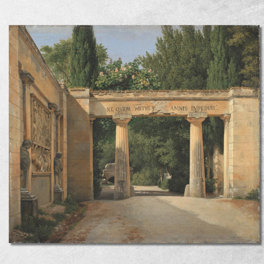 Veduta Del Giardino Di Villa Borghese A Roma Christoffer Wilhelm Eckersberg cwe96 quadro stampato su tela Veduta Del Giardino Di Villa Borghese A Roma Christoffer Wilhelm Eckersberg cwe96 quadro stampato su tela