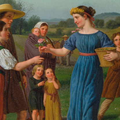 La Fanciulla Da Lontano Christoffer Wilhelm Eckersberg cwe103 quadro stampato su tela
