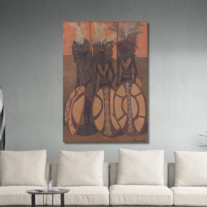 Uomini Neri Cyprián Majerník cmj3 quadro stampato su tela