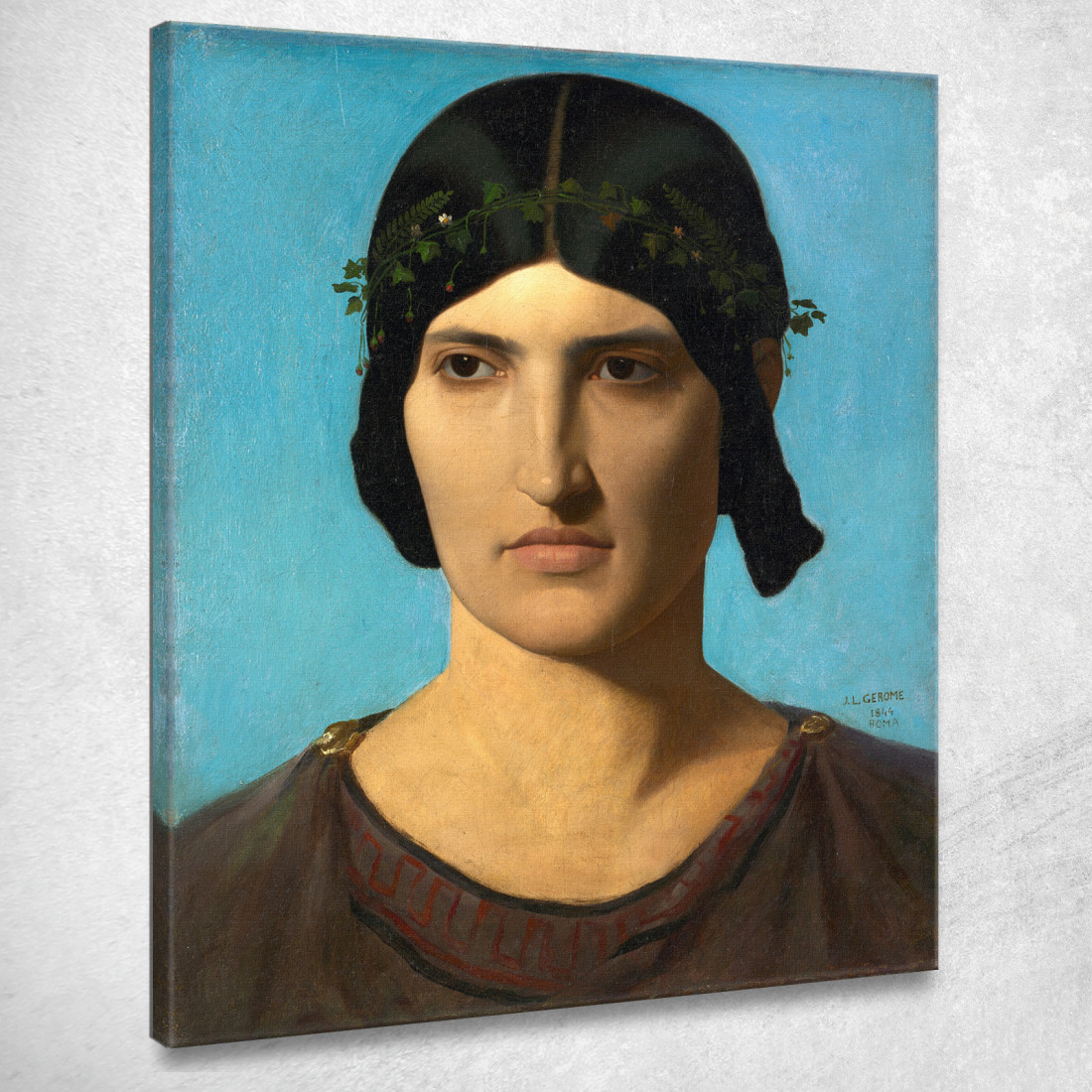 Testa Di Donna Italiana Jean-Léon Gérôme jlg58 quadro stampato su tela Testa Di Donna Italiana Jean-Léon Gérôme jlg58 quadro stampato su tela