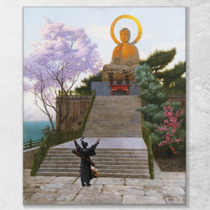 I Giapponesi Implorano Una Divinità Jean-Léon Gérôme jlg60 quadro stampato su tela