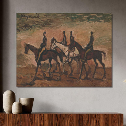 Pattuglia A Cavallo Cyprián Majerník cmj36 quadro stampato su tela