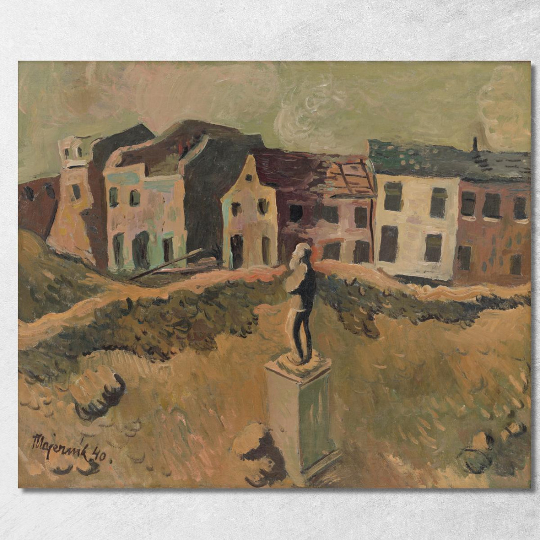Monumento Commemorativo Di Un Uomo Famoso Cyprián Majerník cmj43 quadro stampato su tela