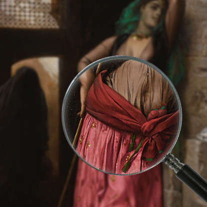 Giovane Ragazza Del Cairo Jean-Léon Gérôme jlg62 quadro stampato su tela