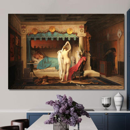 Re Candaule Jean-Léon Gérôme jlg64 quadro stampato su tela
