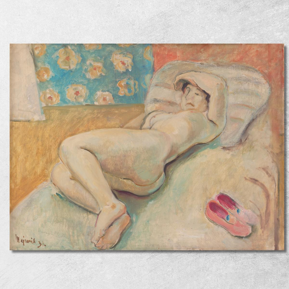 Donna A Riposo Cyprián Majerník cmj65 quadro stampato su tela Donna A Riposo Cyprián Majerník cmj65 quadro stampato su tela
