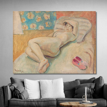 Donna A Riposo Cyprián Majerník cmj65 quadro stampato su tela