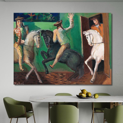 Cavalieri A Cavallo Cyprián Majerník cmj67 quadro stampato su tela