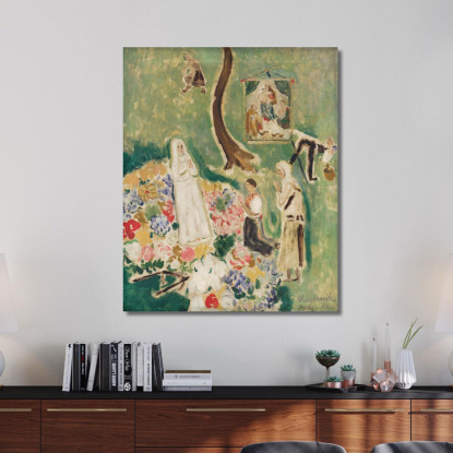 Due Madonne Cyprián Majerník cmj86 quadro stampato su tela
