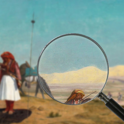Preghiera Nel Deserto Jean-Léon Gérôme jlg68 quadro stampato su tela