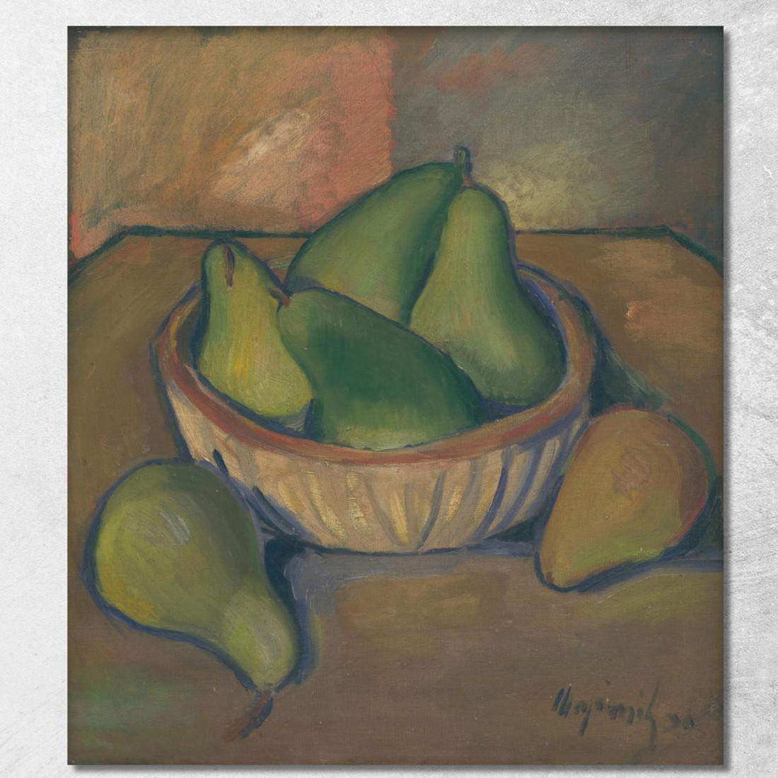 Natura Morta Con Pera Cyprián Majerník cmj100 quadro stampato su tela Natura Morta Con Pera Cyprián Majerník cmj100 quadro stampato su tela