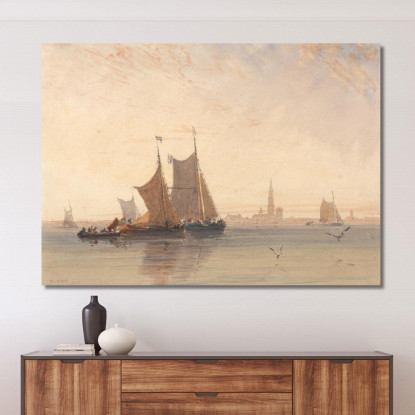 Mattina Ad Anversa David Cox dcx2 quadro stampato su tela