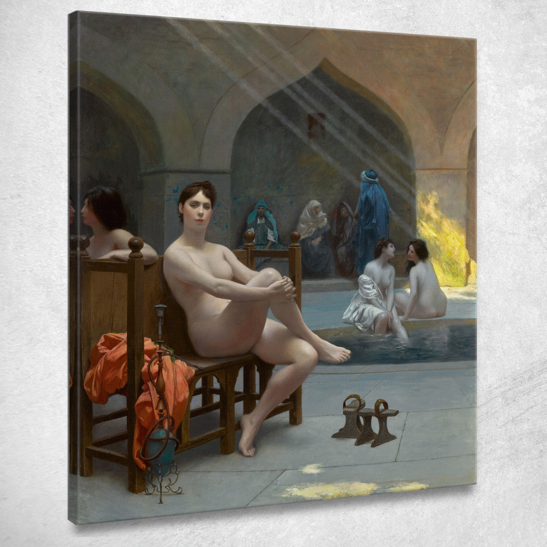 Il Bagno Delle Donne Jean-Léon Gérôme jlg71 quadro stampato su tela Il Bagno Delle Donne Jean-Léon Gérôme jlg71 quadro stampato su tela