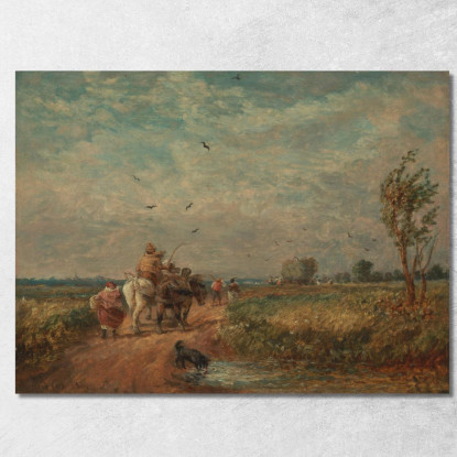 Andando Al Campo Di Fieno David Cox dcx17 quadro stampato su tela