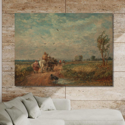 Andando Al Campo Di Fieno David Cox dcx17 quadro stampato su tela