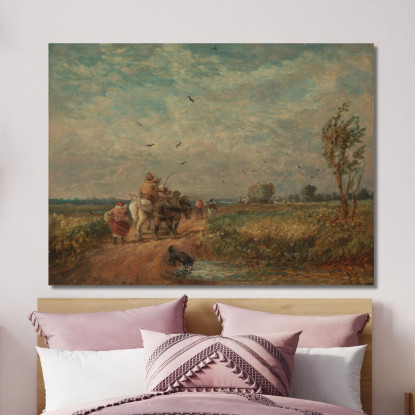 Andando Al Campo Di Fieno David Cox dcx17 quadro stampato su tela