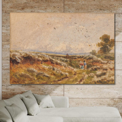 Scena Di Brughiera David Cox dcx24 quadro stampato su tela