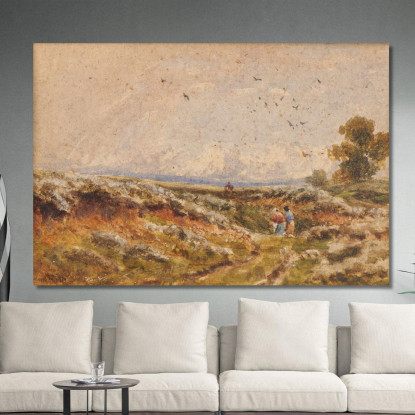 Scena Di Brughiera David Cox dcx24 quadro stampato su tela