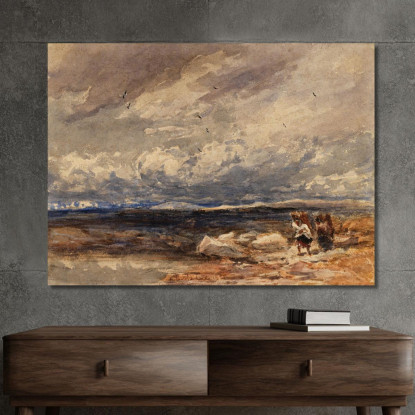 Su Carrington Moss David Cox dcx33 quadro stampato su tela