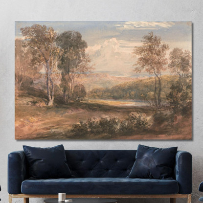 Sul Wye David Cox dcx37 quadro stampato su tela