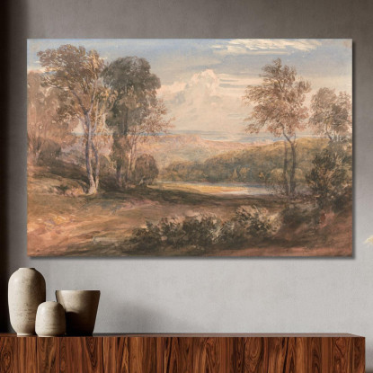 Sul Wye David Cox dcx37 quadro stampato su tela