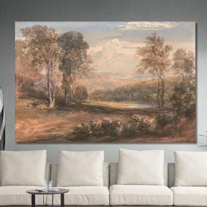 Sul Wye David Cox dcx37 quadro stampato su tela