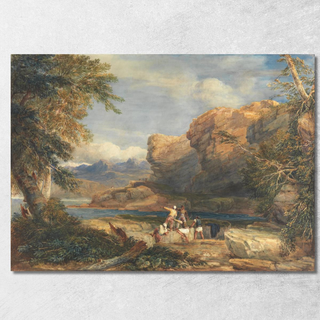 Isola Del Pirata David Cox dcx40 quadro stampato su tela Isola Del Pirata David Cox dcx40 quadro stampato su tela